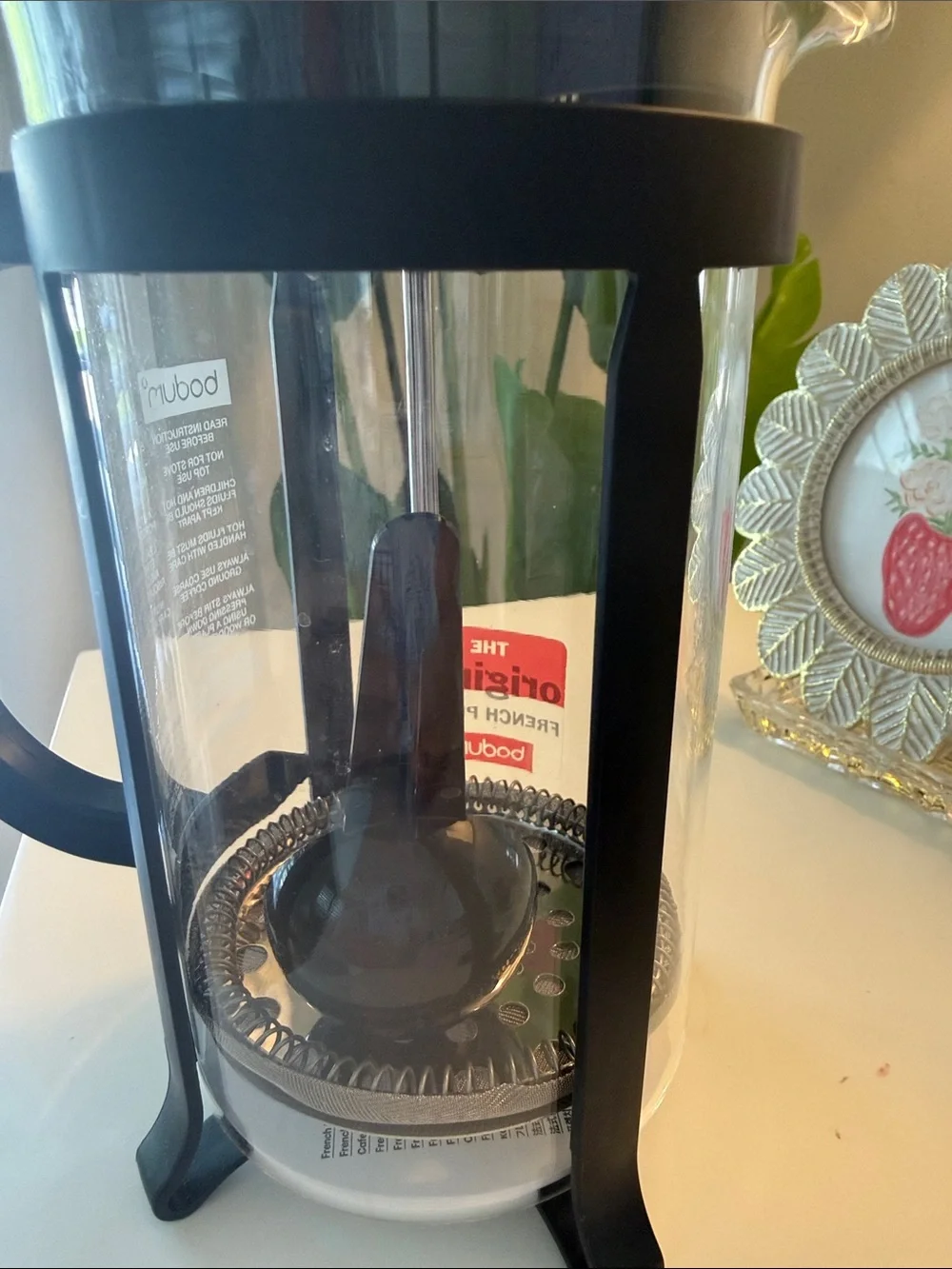 Bodum Black Glass French Press Coffee Maker 32 oz. New.